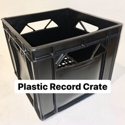 Plastic Record Crate [BLACK]