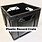 Plastic Record Crate [BLACK]