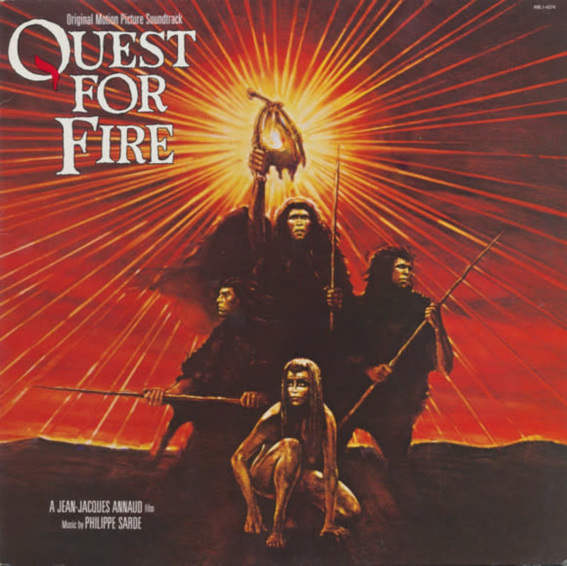 (VINTAGE) Philippe Sarde - Quest For Fire OST LP [Cover:VG,Disc:VG+] (1982, Canada)