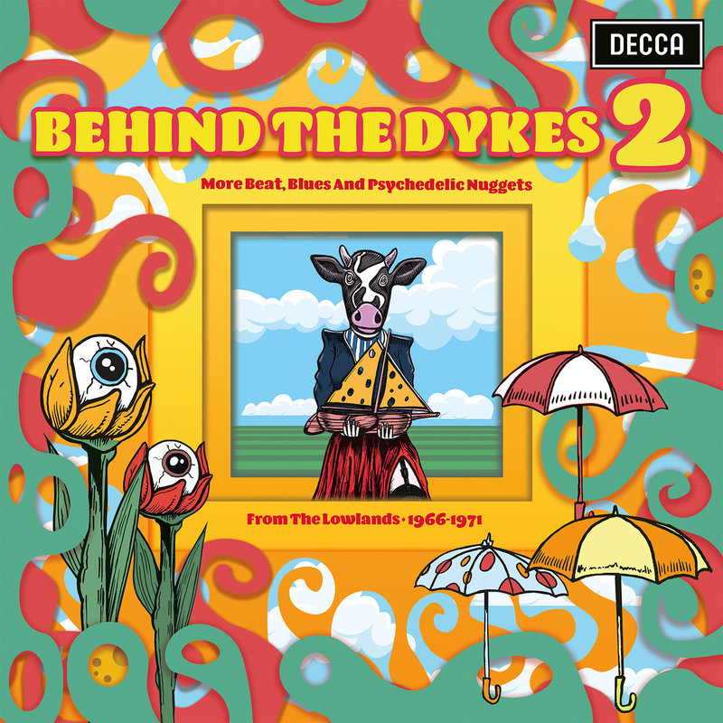 V/A - Behind The Dykes 2: More Beat, Blues And Psychedelic Nuggets From The Lowlands 1966-1971 2LP [RSD2021 July], Music On Vinyl, Limited 300, Pink/Green Vinyl, Numbered, 180g