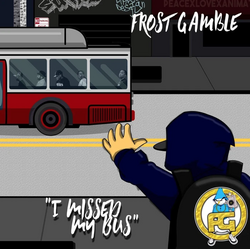 Frost Gamble - I Missed My Bus LP (2021), Grey Splatter Vinyl