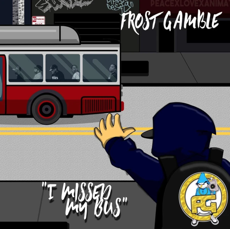 Frost Gamble - I Missed My Bus LP (2021), Grey Splatter Vinyl