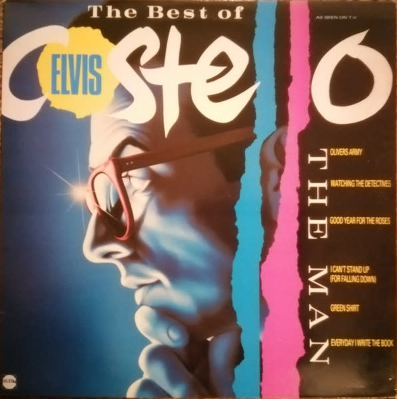 (VINTAGE) Elvis Costello - The Best Of Elvis Costello - The Man LP [Cover:VG,Disc:NM] (1985,Canada)