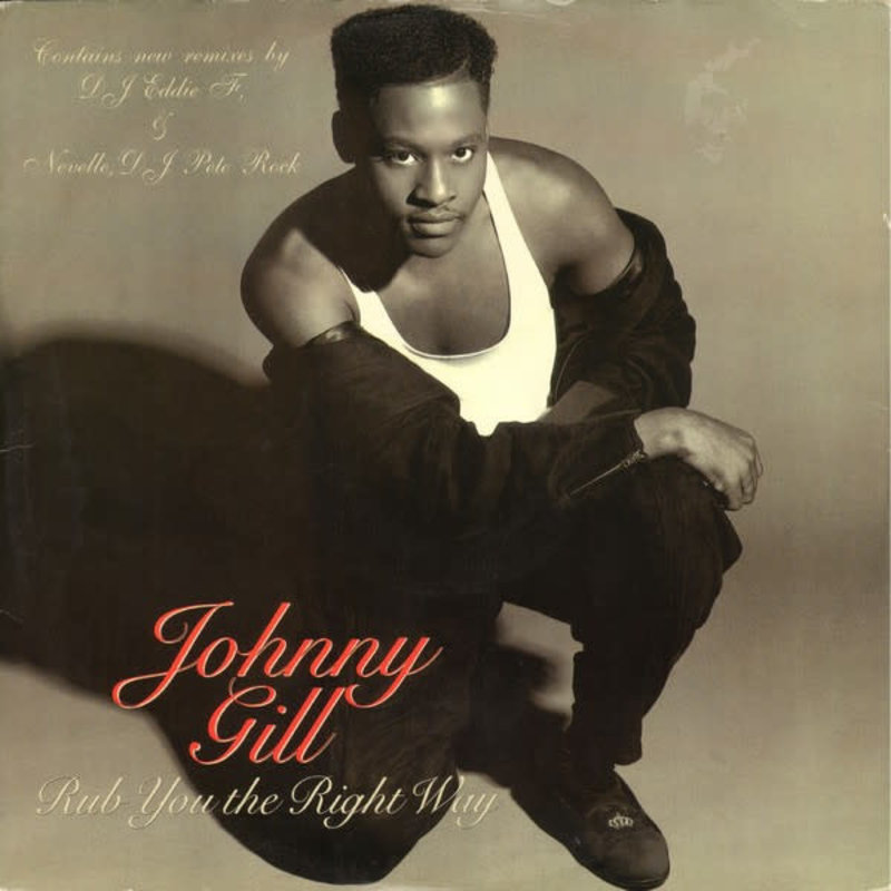 (VINTAGE) Johnny Gill - Rub You The Right Way 12" [Cover:VG,Disc:VG+](1990,UK)