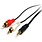 ETC RCA Dual (Male) x2 to Stereo AUX 3.5mm (Male) Audio Cable (6Ft.)
