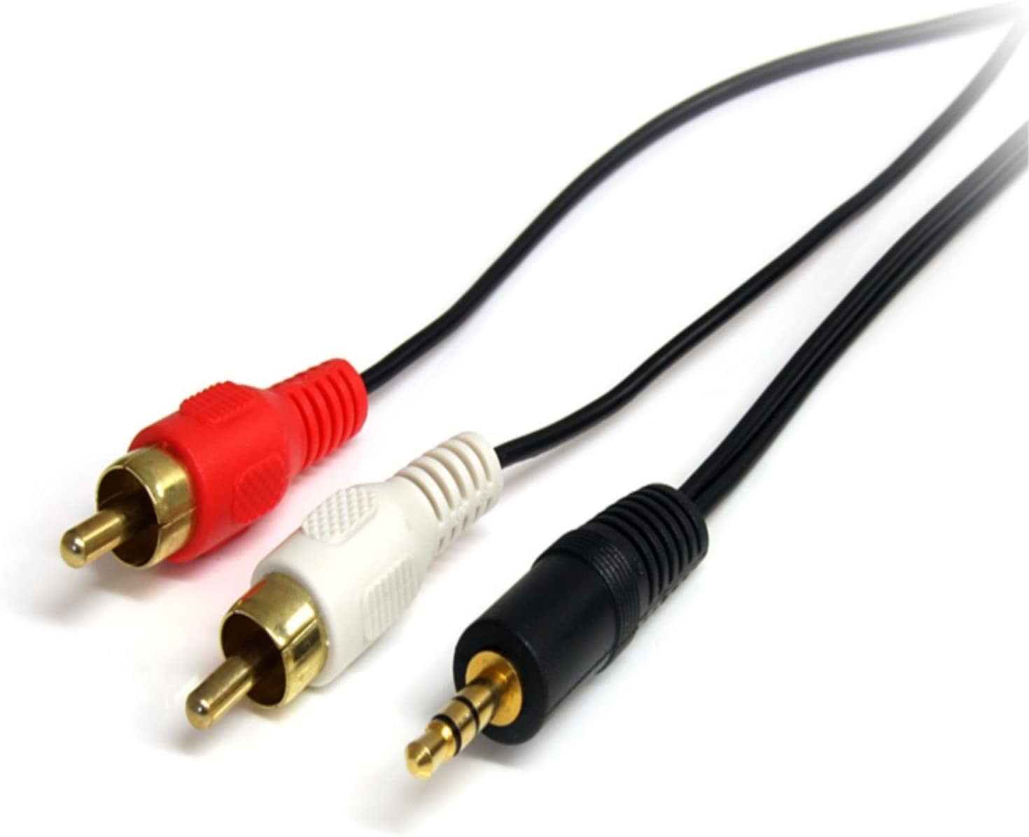 ETC RCA Dual (Male) x2 to Stereo AUX 3.5mm (Male) Audio Cable (6Ft.)