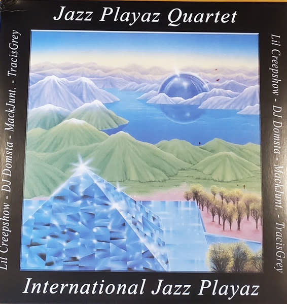 Jazz Playaz Quartet - International Jazz Playaz LP (2021), Limited 150, Clear W/ Blue Splatter