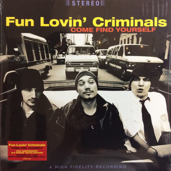 Fun Lovin' Criminals - Come Find Yourself 2LP (2021 Reissue), Yellow/Red Vinyl, 25th Anniversary Edition, 180g