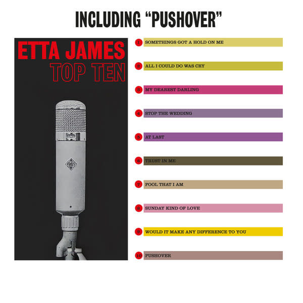 Etta James - Etta James Top Ten LP (2022 Reissue), Limited 300, Clear Vinyl