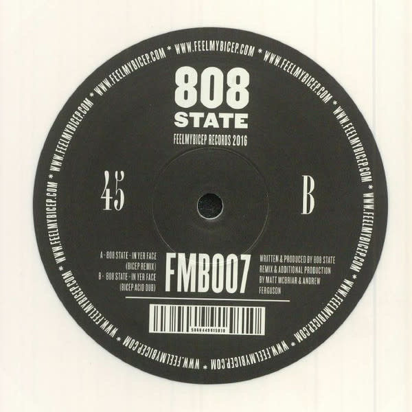 808 State – In Yer Face (Bicep Remix) [White Vinyl] 12" (2021)