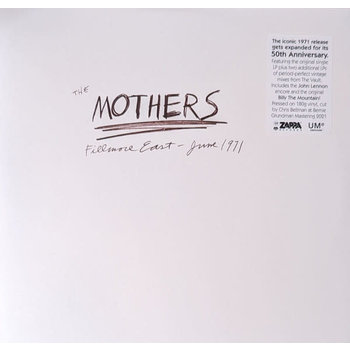 The Mothers – Fillmore East - June 1971 3LP (2022 Reissue), 50th Anniversary Expanded Edition