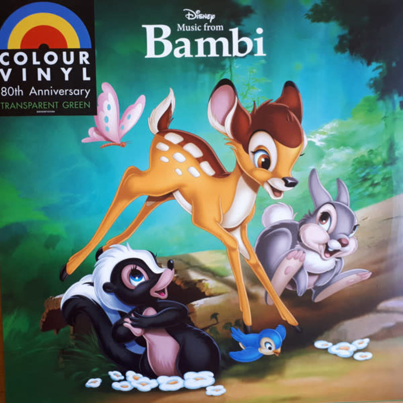 Frank Churchill, Edward Plumb, Larry Morey – Music From Bambi LP (2022 Walt Disney Reissue), Green Transparent