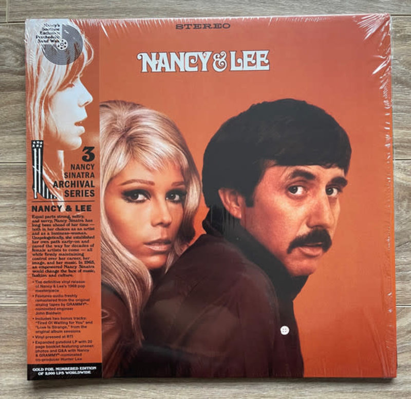 Nancy Sinatra & Lee Hazlewood - Nancy & Lee LP (2022 Reissue), Numbered, Red/Orange Marble "Psychedelic Sand"