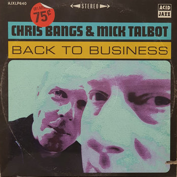 Chris Bangs & Mick Talbot - Back To Business LP (2022)