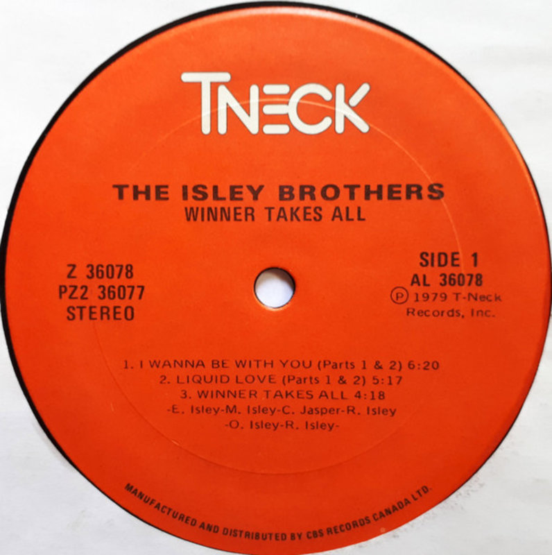 (VINTAGE) The Isley Brothers - Winner Takes All LP [Cover:VG,Disc:VG+,InnerSleeve:--] (1978 Canadian Original)(T-Neck)