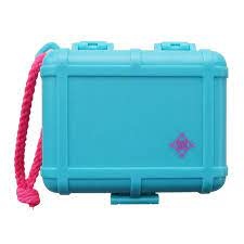 STOKYO Black Box Needle/Cartridge Case (Blue Case, Glow In The Dark, Magenta Strap Edition)