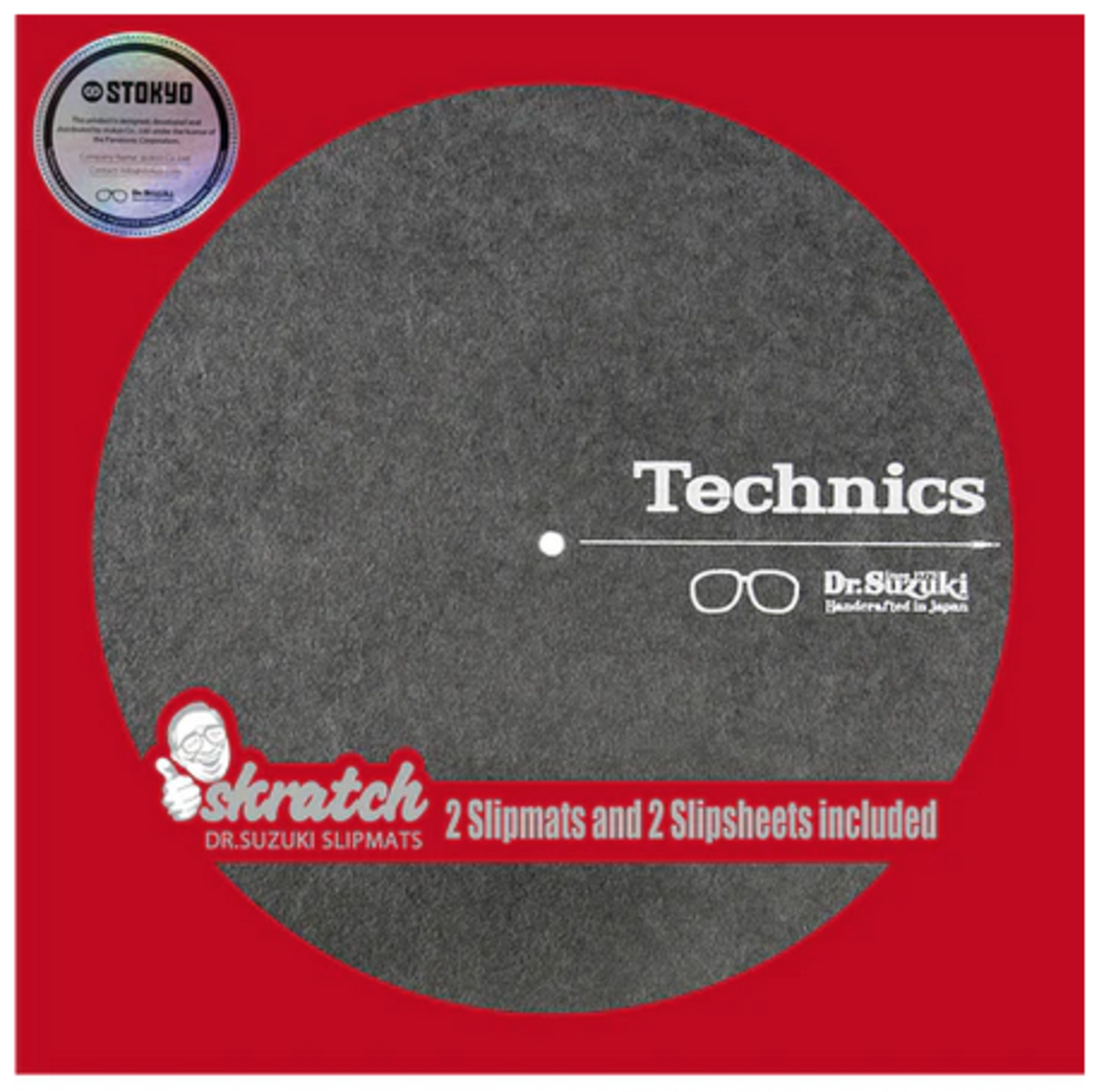 Dr. Suzuki x Technics 12" Skratch Slipmat + Slipsheet Play De Record