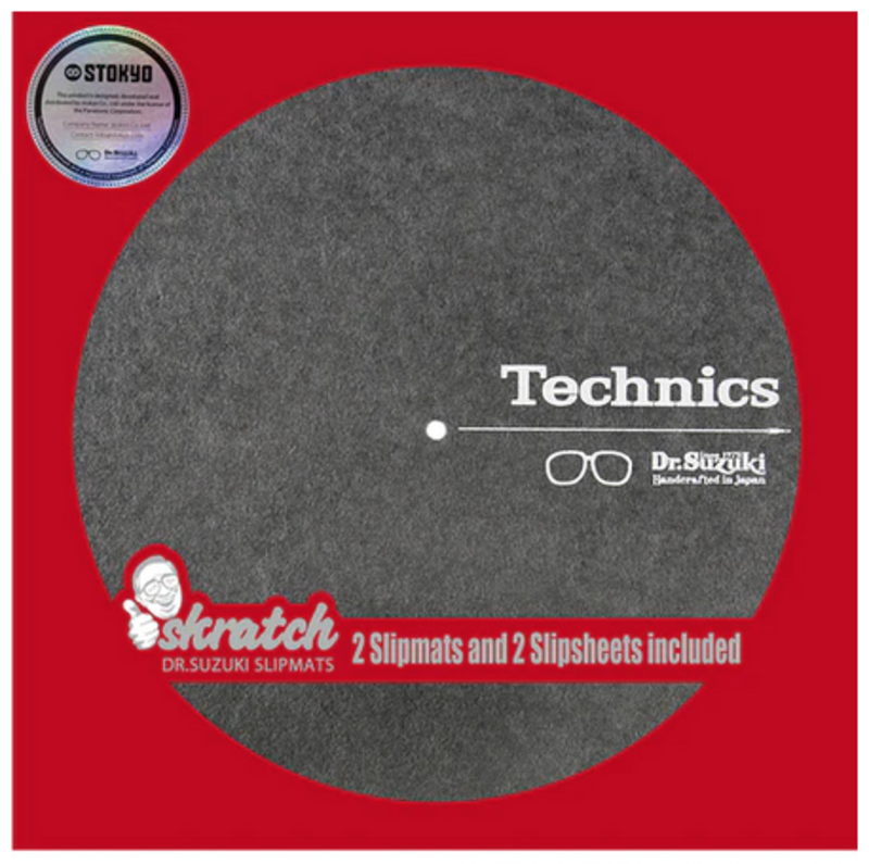 Dr. Suzuki x Technics 12" Skratch Slipmat + Slipsheet Pair