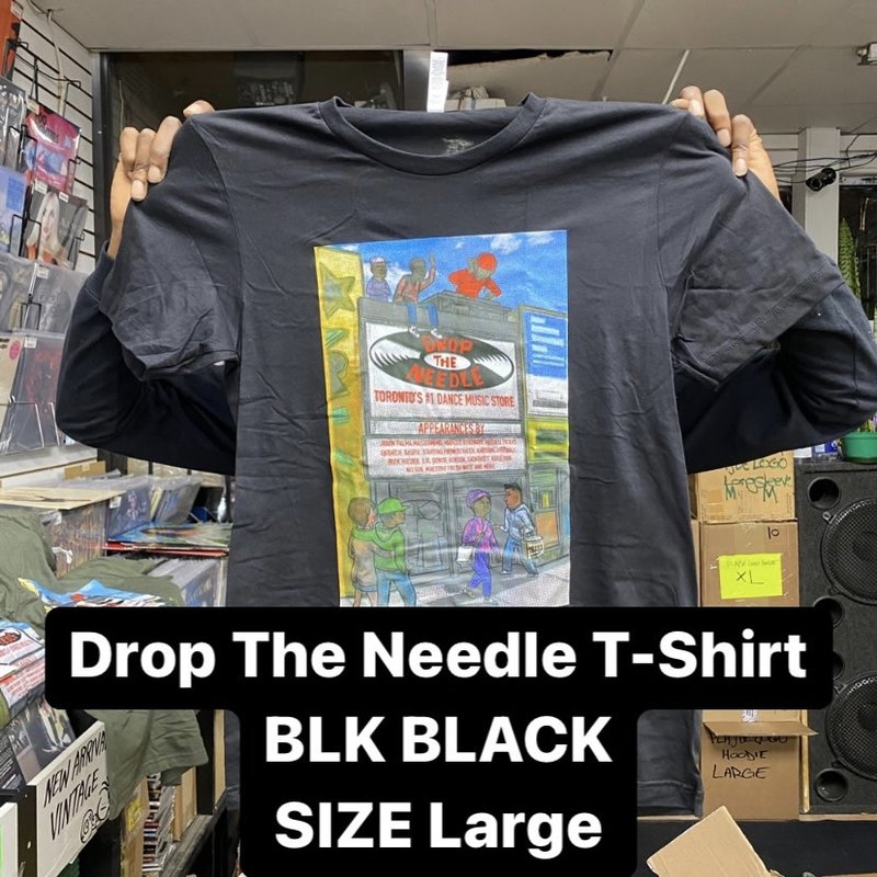 Drop The Needle T-Shirt, Limited 200 [BLK BLACK] (LARGE)