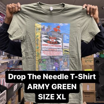Drop The Needle T-Shirt, Limited 200 [ARMY GREEN] (XL)