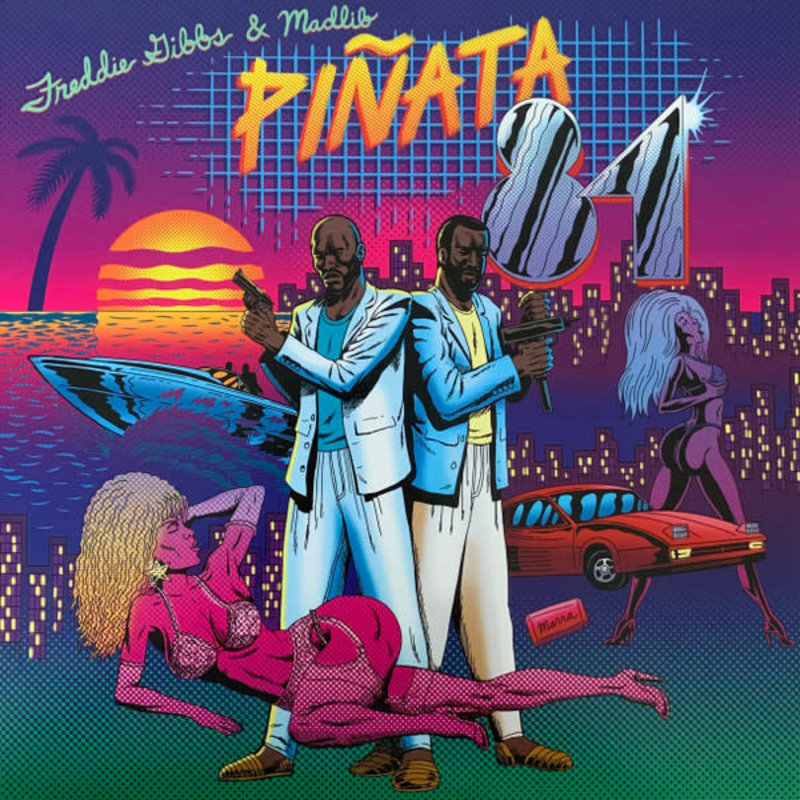 Freddie Gibbs & Madlib - Piñata '84 LP (2022 Reissue), Pink & Black Vinyl