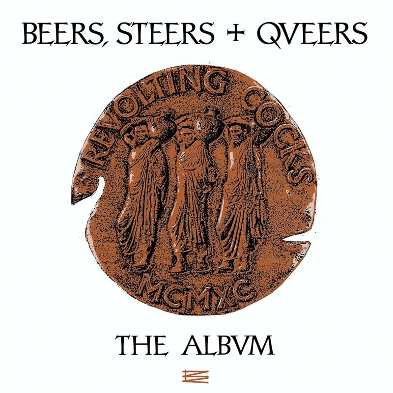 Revolting Cocks - Beers, Steers & Queers LP (2022 Reissue), Bronze in White Splatter
