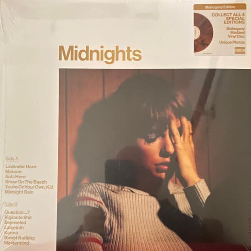 Taylor Swift - Midnights LP (2022), Mahogany Marbled - Play De Record