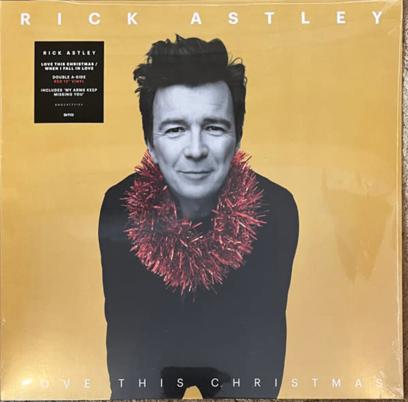 Rick Astley - Love This Christmas / When I Fall In Love 12" (2022), Red Vinyl