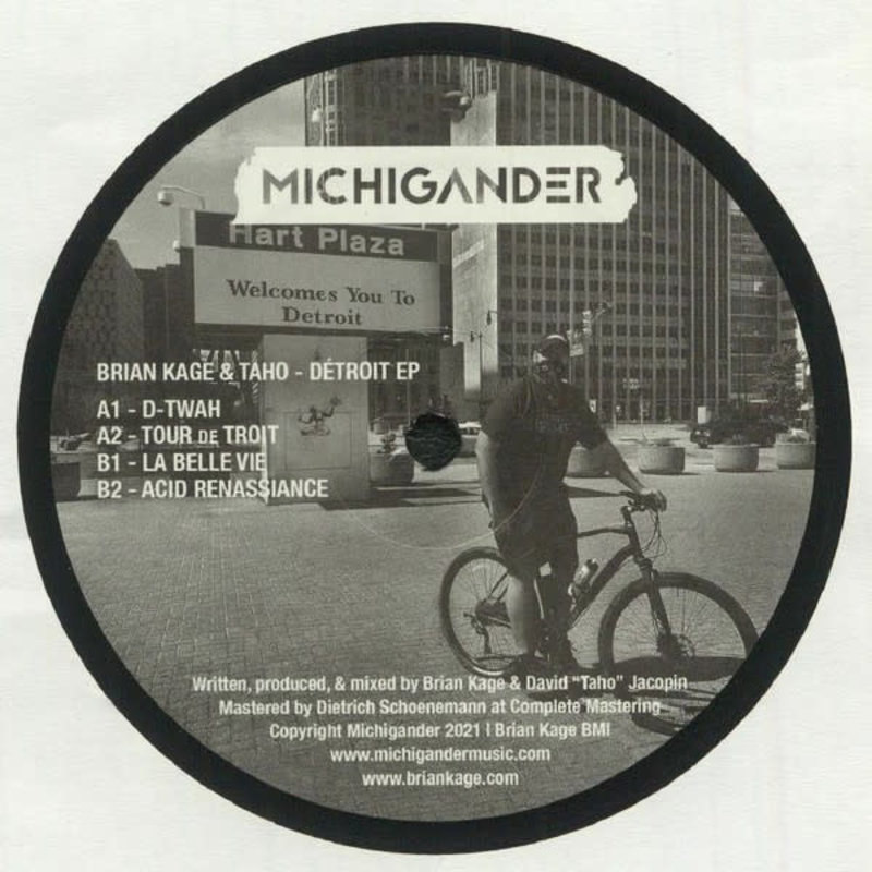 Brian Kage & Taho - Détroit EP 12" (2021 Michigander)