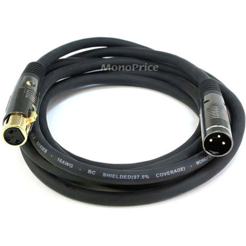 Monoprice Premier XLR Male to XLR Female 10ft Audio Cable 4752