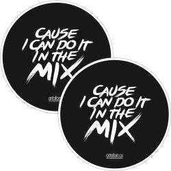 Ortofon Turntable Slipmats "Cause I Can Do It In The Mix" x2 (Glazed Slippery Bottom Surface)