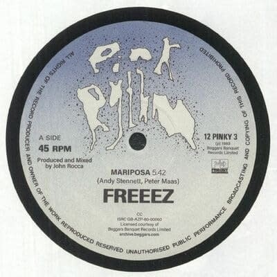 FREEEZ -  Mariposa / Alone  12" (2022 Reissue)