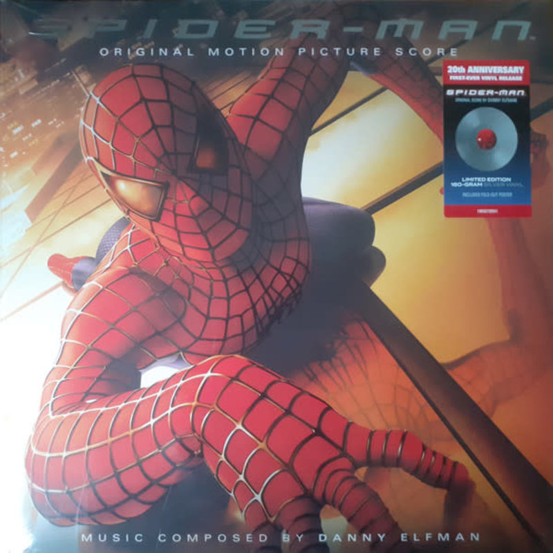 Danny Elfman - Spider-Man (Original Motion Picture Score) LP (2022  Reissue), Silver, 180g, 20th Anniversary - Play De Record