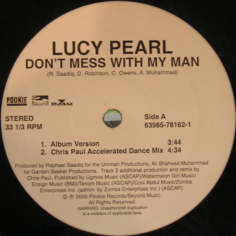 (VINTAGE) Lucy Pearl - Don't Mess With My Man 12" [Cover:VG,Disc:VG](2000,US)