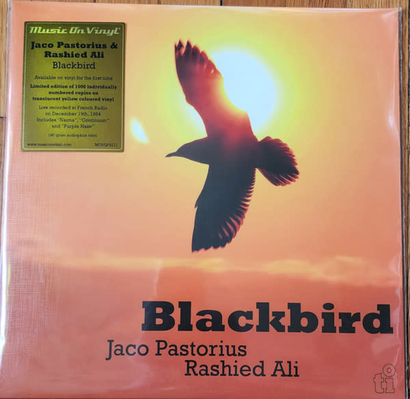 Jaco Pastorius & Rashied Ali - Blackbird LP (2023 Music On Vinyl Reissue), Limited 1000, Numbered, Yellow Vinyl