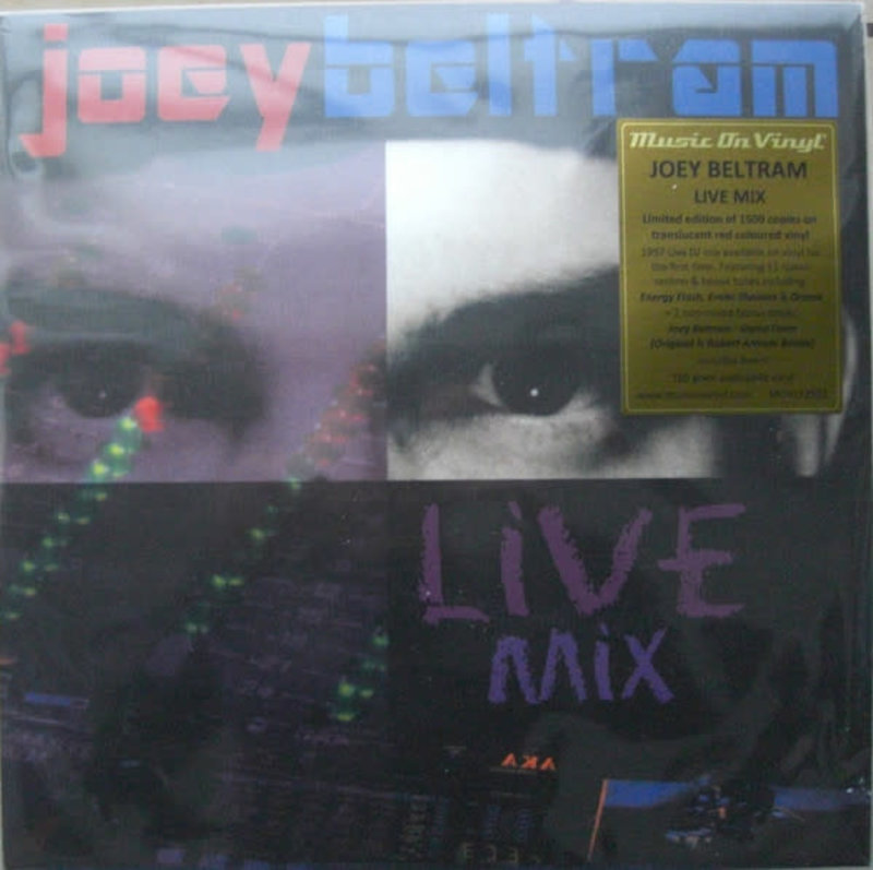 Joey Beltram - Live Mix LP (2023 Music On Vinyl), Limited 1500, Numbered, Red Translucent, 180 g