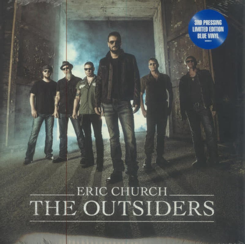 Eric Church - The Outsiders LP (2023 Reissue), Blue Vinyl