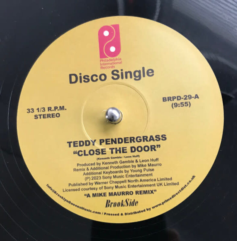 Teddy Pendergrass – Close The Door / Only You (The Mike Maurro Remixes) 12" (2023)