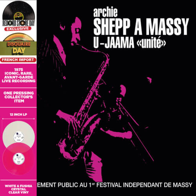 Archie Sheep - À Massy - U-Jaama  2LP [RSD2023April], White & Fushia Crystal Clear Vinyl