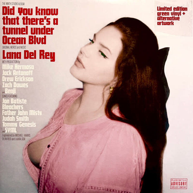 Lana Del Rey - Did You Know That There's A Tunnel Under Ocean Blvd 2LP (2023), Green Vinyl, Indie Exclusive