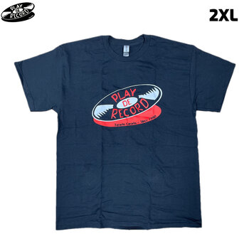 Play De Record Logo T-Shirt [BLACK] (2XL)