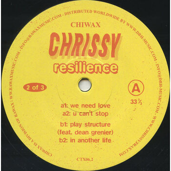 Chrissy - Resilience (Part 2 of 3) 12" (2019 Chiwax)