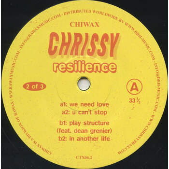 Chrissy - Resilience (Part 2 of 3) 12" (2019 Chiwax)
