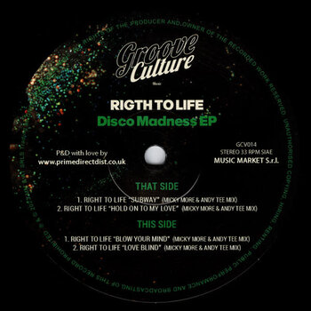 Right To Life – Disco Madness EP 12" (2023)
