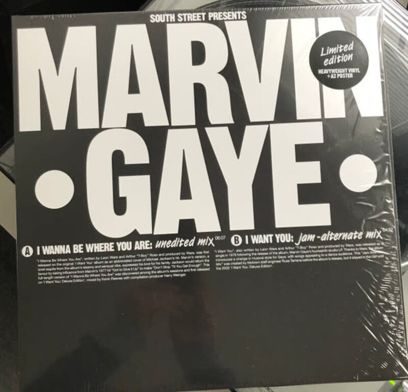 Marvin Gaye – I Wanna Be Where You Are / I Want You 12" (2023, Limited Edition)