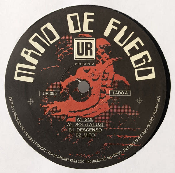 Mano De Fuego – UR Presenta Mano De Fuego 12" (2022 Underground Resistance)