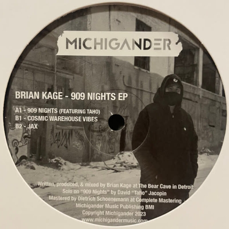 Brian Kage – 909 Nights EP 12" (2023, Michigander)