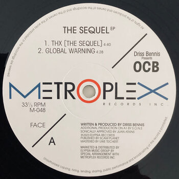 OCB – The Sequel 12" (2023 Metroplex)