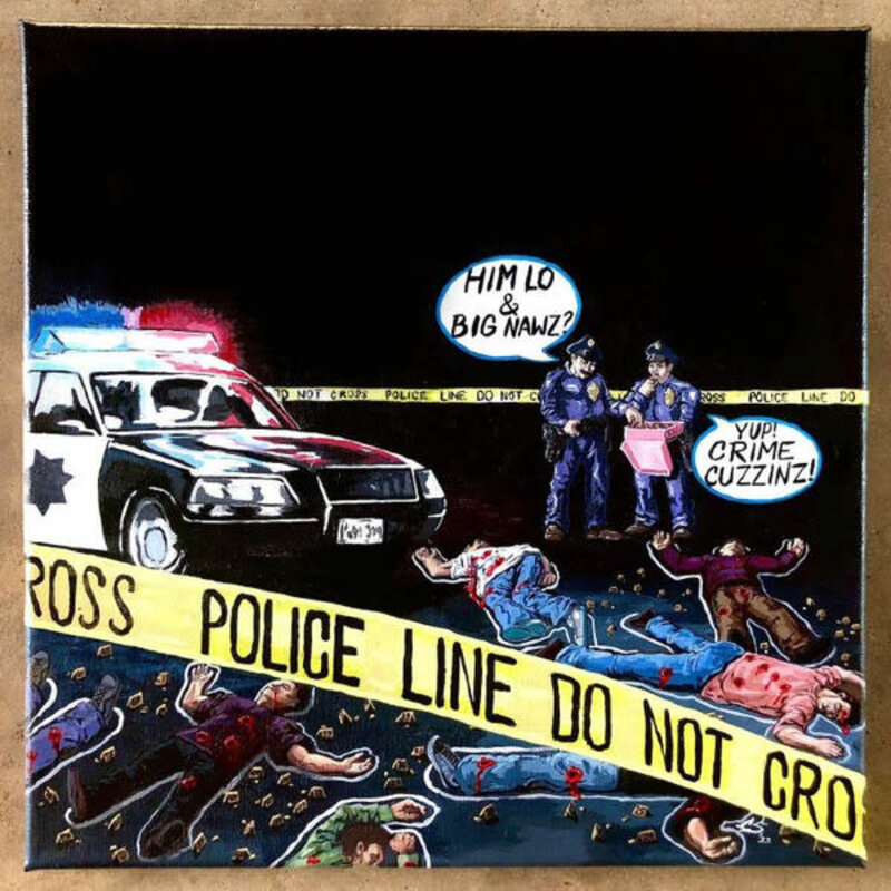 Da Buze Bruvaz Present Crime Cuzzinz (Him Lo & Big Nawz) – Yellow Tape And Shell Casez 12" (2023, Limited Edition)