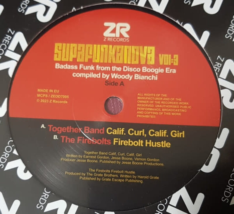 Together Band / The Firebolts – Supafunkanova Vol:3 7" (2023, Z Records)